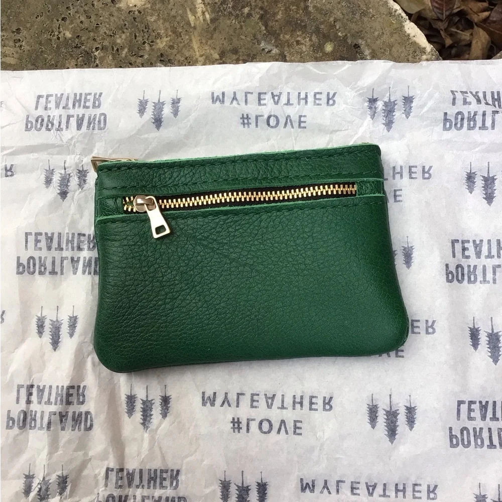 Portland Leather Double Zip Wallet - Picture 2 of 5